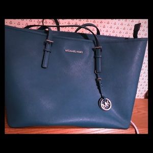 Michael Kors Medium tote Peacock Blue